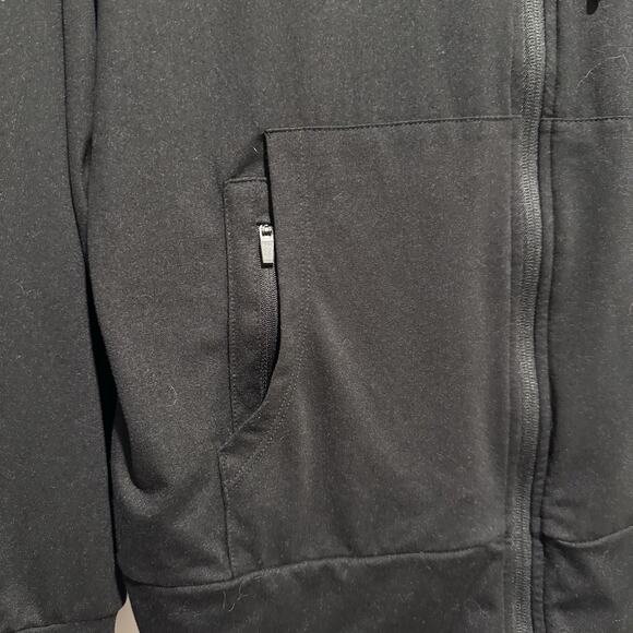 Quince Black Flowknit Full Zip Hoodie Size Large - Picture 3 of 7
